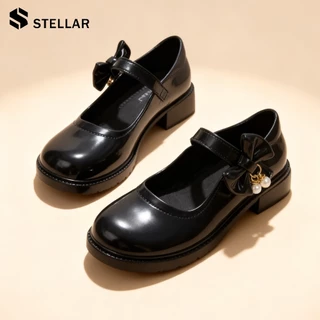 🔥ถูกสุด•ส่งไว💯STELLARรองเท้าคัชชูหุ้มส้น รองเท้าแมรี่ แฟชั่นสไตล์ญี่ปุ่น สายคาดแบบรองเท้านักเรียน พร้อมส่ง