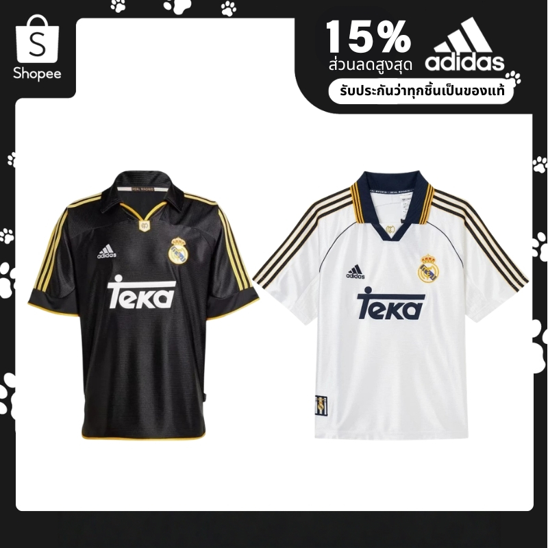 （ของแท้ 100%）adidas Real Madrid 99/00 season เสื้อฟุตบอล