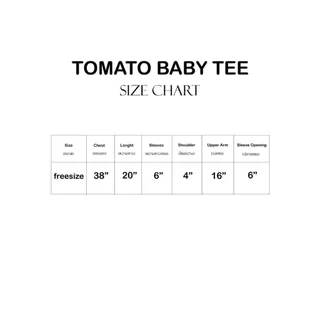 TOMATO BABYTEE - เสื้อครอปงานปักปุยๆ (ส่งด่วน)