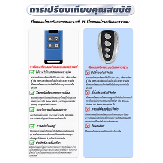 รีโมทก๊อปปี้สัญญาณ 433MHz ใช้งานง่าย ก๊อปปี้สัญญาณเร็ว เหมาะประตูรีโมท ประตูเลื่อน ประตูม้วน