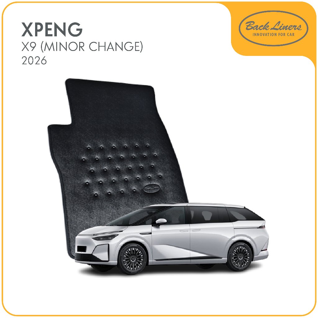 [Back Liners] XPENG พรมปูพื้นรถยนต์เข้ารูป XPENG X9 (MINOR CHANGE) 2026