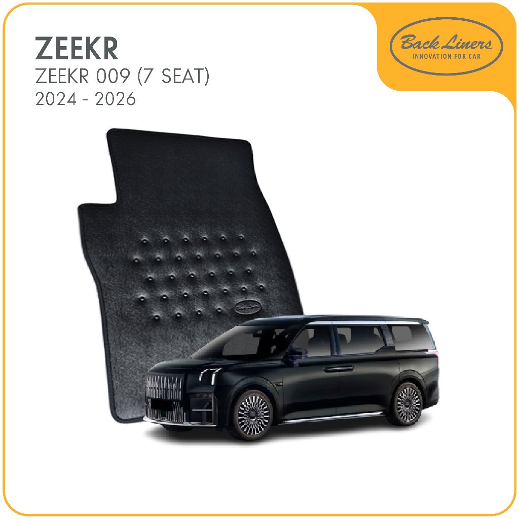 [Back Liners] ZEEKR พรมปูพื้นรถยนต์เข้ารูป ZEEKR 009 (7 SEAT) 2024 - 2026