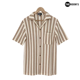 THE ROOM'S - เดอะรูม เสื้อฮาวาย เสื้อเชิ้ตแขนสั้น ผ้าทอ ผ้านุ่ม ไม่ต้องรีด ระบายอากาศได้ดี เที่ยวทะเล