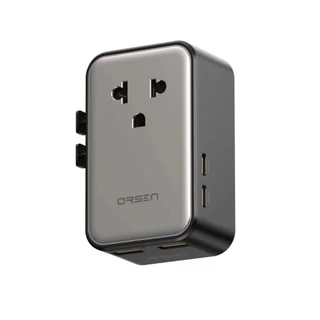 (ใหม่ล่าสุด) Eloop C48 หัวแปลงปลั๊กไฟ PD45W Universal Travel Adapter หัวปลั๊ก4แบบ Port Type-C / USB-A ใช้งานทั่วโลก