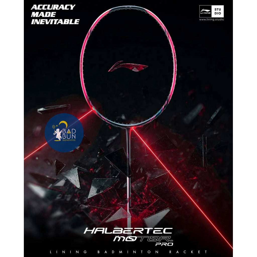 (พร้อมส่ง) Li-Ning ไม้แบดมินตันรุ่น Halbertec Motor Pro (4U/5U) แถมเอ็น พันด้าม ซอง ประกัน 6 เดือน