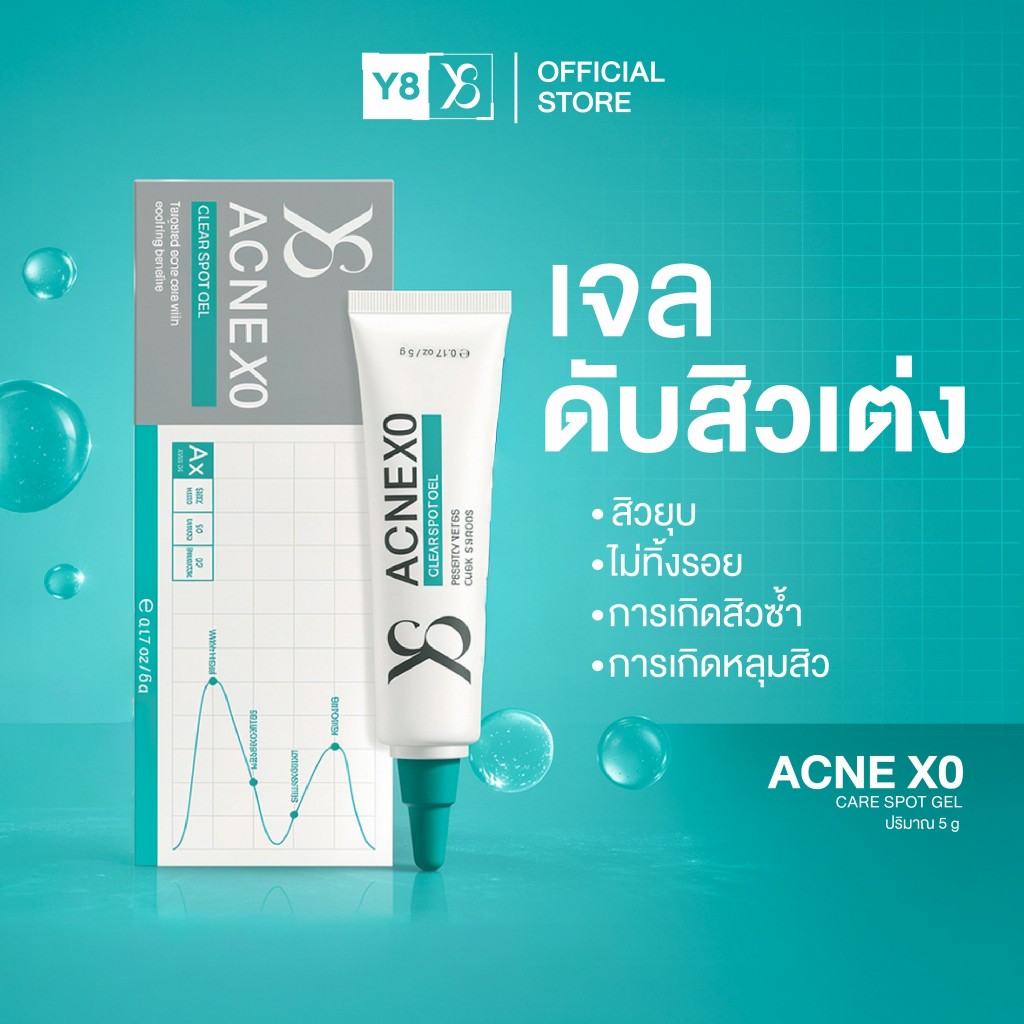 Y8 ACNE XO  MULTI-LAYER SPOT CORRECTIVE GEL (6g) เจลแต้มสิวเฉพาะจุด จัดการสิวแบบ “ตรงจุด–ตรงสาเหตุ”