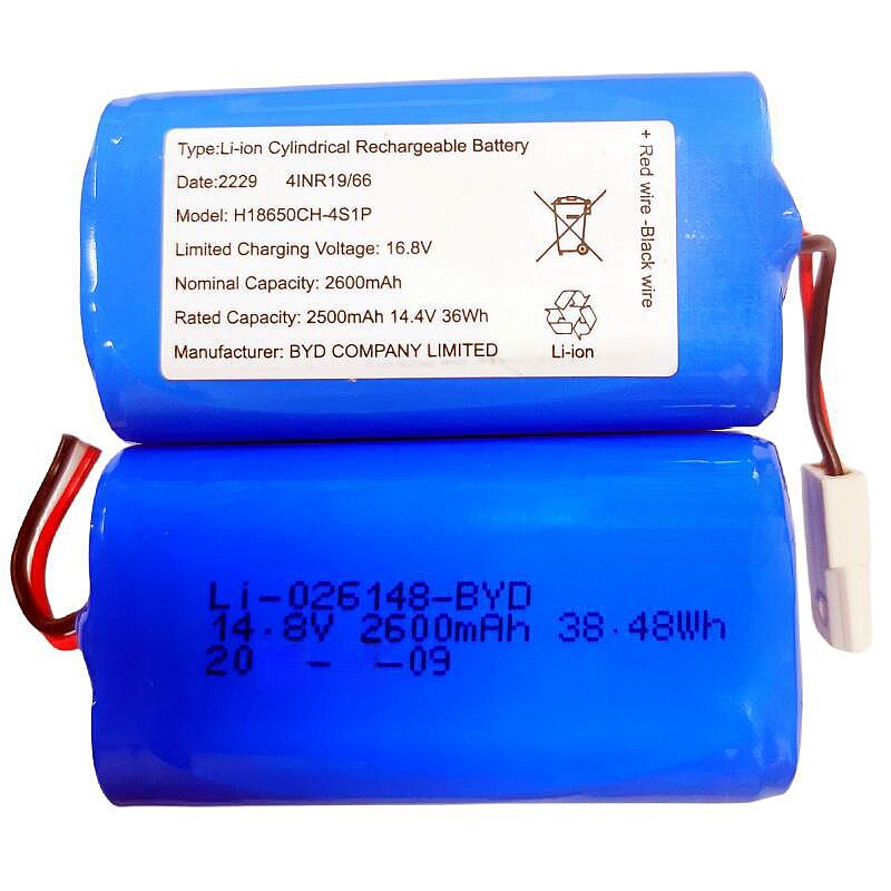 💫for Xiaomi G1 / R30/R35 แบตเตอรี่หุ่นยนต์กวาด H18650CH-4S1P BYD battery cells