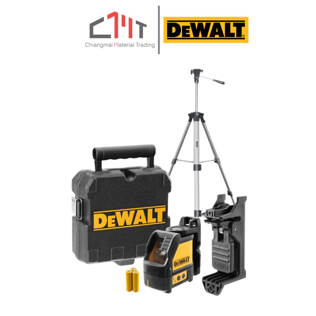 DEWALT เลเซอร์วัดระดับกากบาท + ขาตั้ง No.DW088KTP
