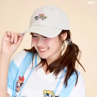 BAOJI บาโอจิ หมวกแก๊ป The Powerpuff Girls รุ่น BPGRHC หมวกแฟชั่นผู้หญิง หมวกเบสบอล ปักลาย PPG ปรับสายได้