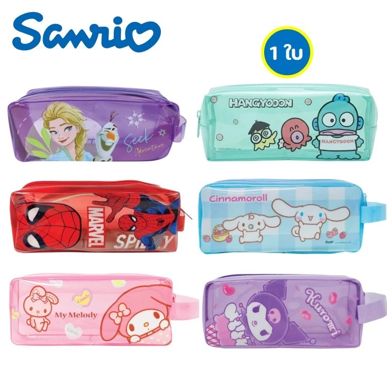 กระเป๋าดินสอ Sanrio Disney และ Marvel ลิขสิทธิ์แท้ 19x7.5 ซม.รุ่น 003 009 กระเป๋าดินสอผช pencil bag
