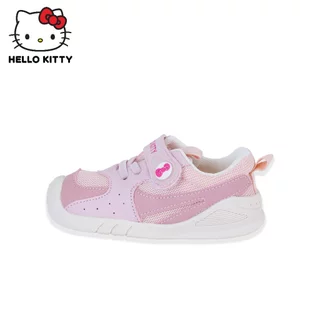 Hello Kitty รองเท้าผ้าใบเด็กผู้หญิง สีชมพู ตีนตุ๊กแก พื้นนิ่ม กันลื่น รุ่นKTZ-838