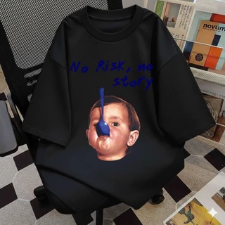 🌈SpinnyHouse🌈เสื้อOVERSIZE เสื้อยืดโอเวอร์ไซส์ พร้อมส่ง สกรีนลายเท่ๆ มีไซส์ S-2XL เสื้อคู่ รุ่น OVERSIZE 091