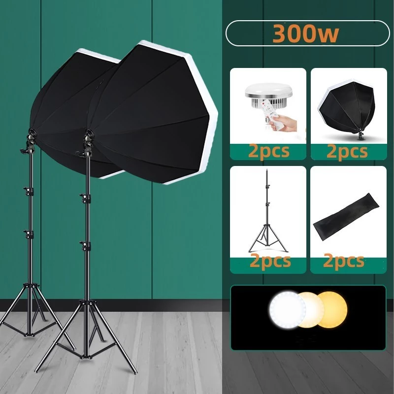 สตูดิโอถ่ายภาพ ไฟสตูดิโอ 70cm Softbox แปดเหลี่ยม Octagon ไฟต่อเนื่อง ซอฟบ็อก ไฟถ่ายภาพ มีขาตั้ง+หลอดไฟ thumbnail 8
