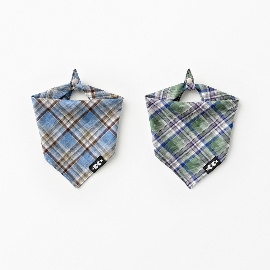 HO.OH - Cottage Plaid - ผ้าพันคอสัตว์เลี้ยงลายตารางสไตล์คอทเทจ