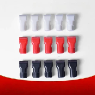 ตัวล็อคกันขโมยสินค้า 100 ชิ้น สำหรับตะขอแขวนสินค้า Peg Hook Lock 4/5/6 มม. สีแดง ดำ ขาว