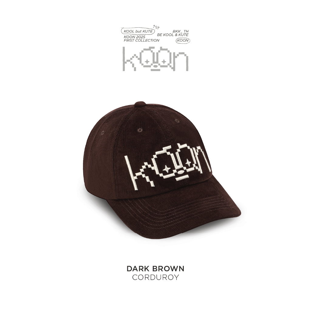 KOON® CORDUROY CAP - DARK BROWN