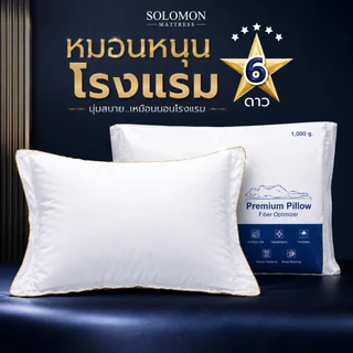 Solomon Mattress หมอนหนุนเกรดโรงแรม 6 ดาว รองรับต้นคอ ลดปวดคอ นุ่มสบาย สไตล์มินิมอล