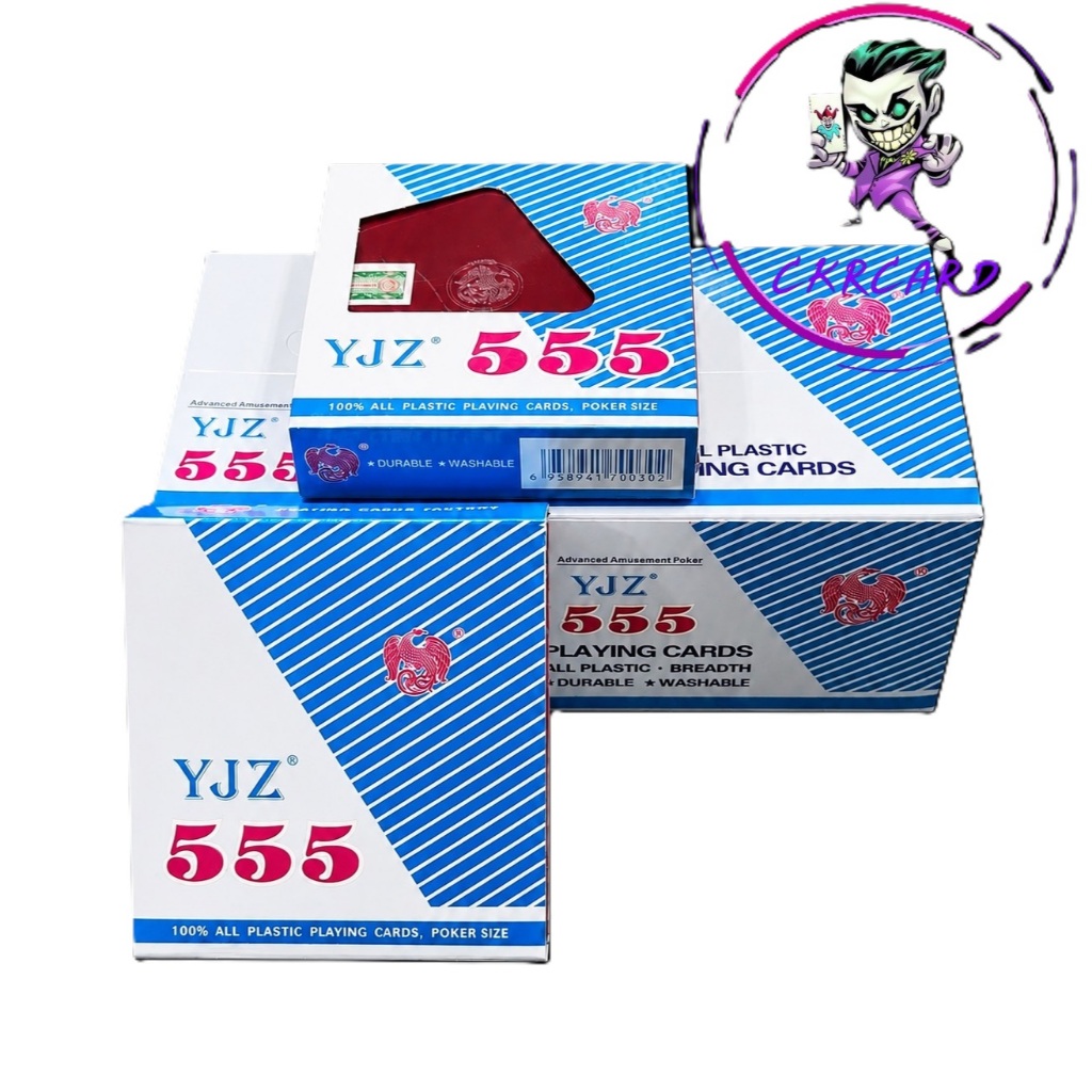 ( สินค้าพร้อมส่ง ) แผ่นพลาสติกเกมการ์ด 5 55 อย่างดี ( 12 สำรับ )