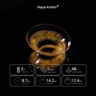 HapaKristin คอนแทคเลนส์ รายเดือน รุ่น Bittersweet Kristin สี Hazel Brown (2pcs/box) มีค่าสายตา Contact Lens