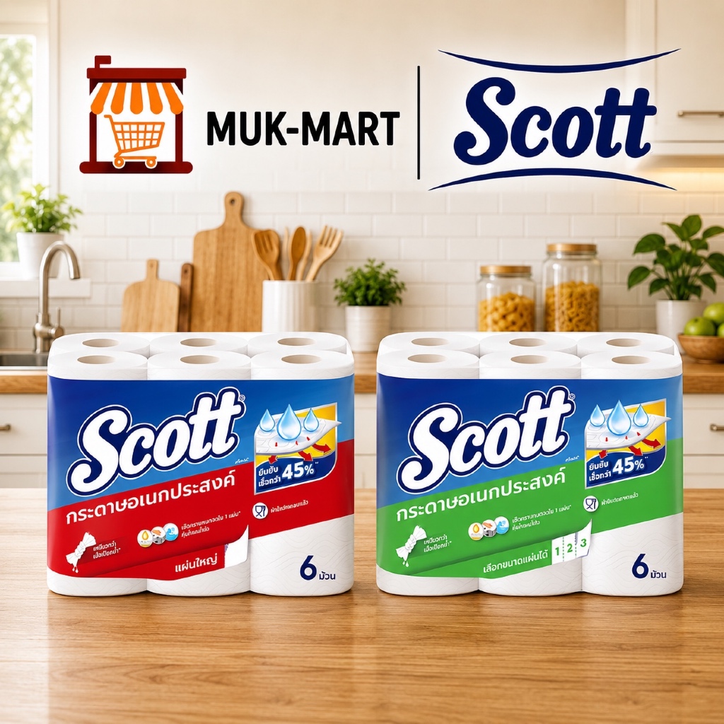 Scott กระดาษอเนกประสงค์ Big 6 | Pick A Size 6 | Compact 6