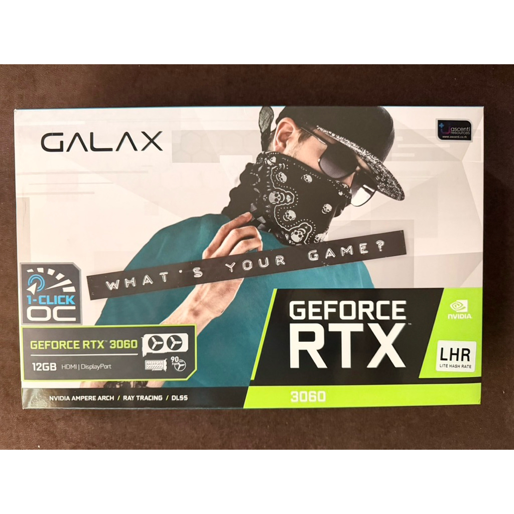 กล่องการ์ดจอ Galax rtx 3060