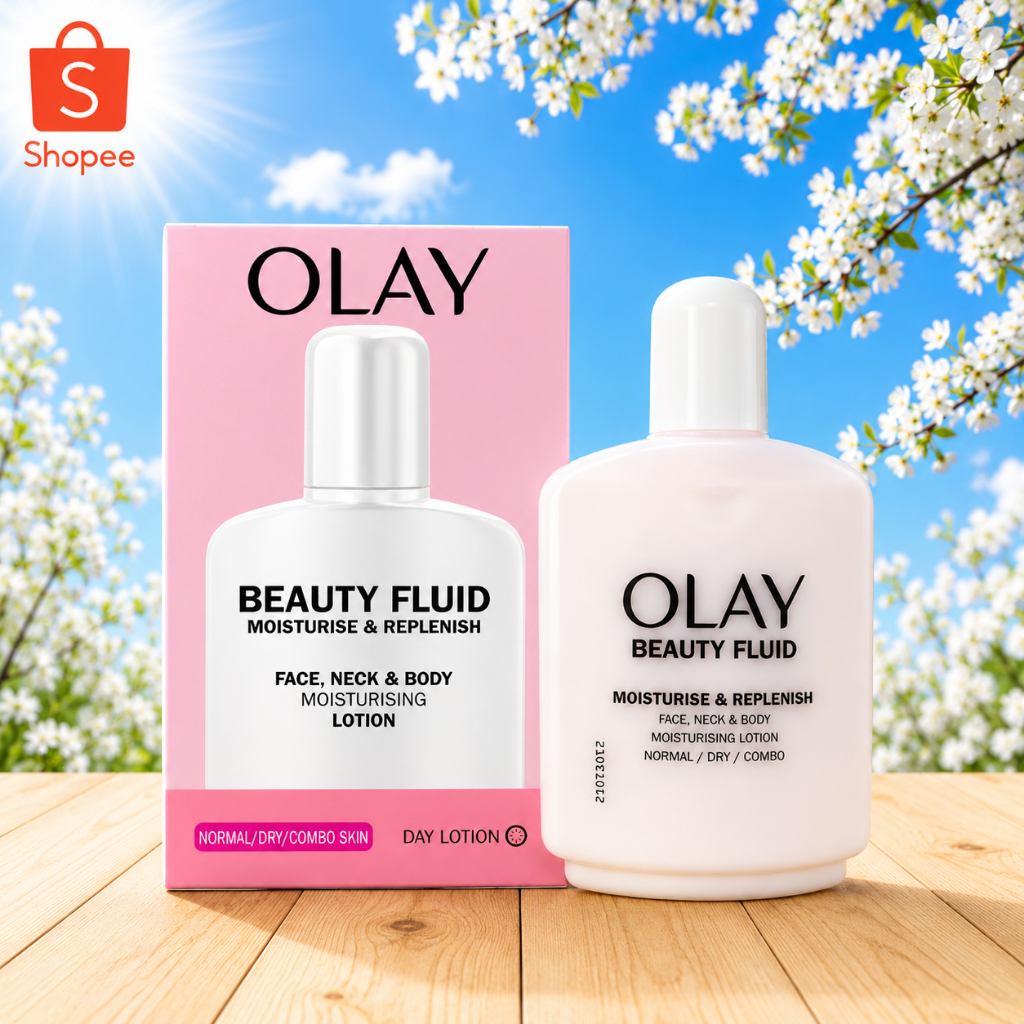 Olay beauty fluid classic ของแท้ นำเข้า จาก UK face body moisturizing โอเลย์ โลชั่น คลาสสิค 200 ml จากประเทศอังกฤษ