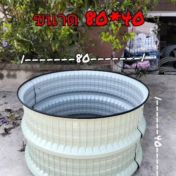 กระถางเมทัลชีท DIY ทรงกลม ผลิตจากเหล็กเมทัลชีท เหล็กหนา 0.35 มิล รับสั่งผลิตตามขนาด (ความสูงจะแตกต่างกันเล็กน้อย)