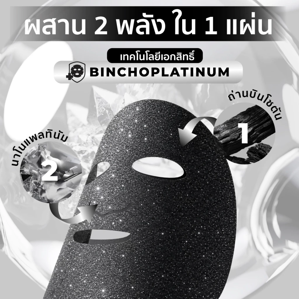 HER HYNESS INSTANT GLOW BLACK MASK มาส์กดำ ลดรอยสิว thumbnail 4