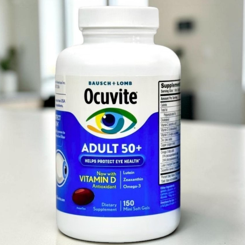 Bausch+Lome Ocuvite Adult 50+ จำนวน 150 ซอฟต์เจล
