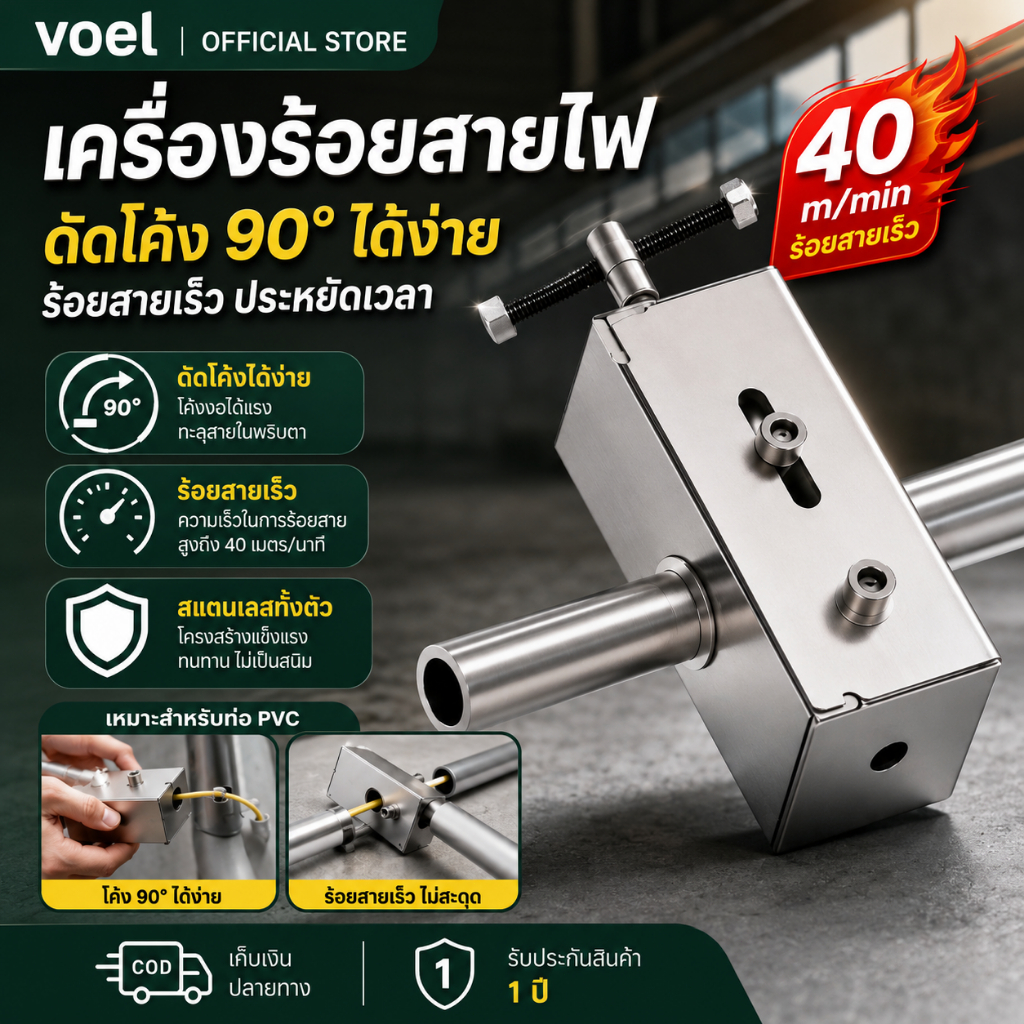 Voel เครื่องจักรดึงสายอัตโนมัติไฟฟ้าสายไฟฟ้าเกรดอุตสาหกรรมและแบบทำมือ