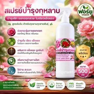 ปุ๋ยกุหลาบ 500 กรัม ปุ๋ยเม็ดบำรุงกุหลาบ เม็ดฝังดินกุหลาบ บำรุงต้น เสริมราก ดอกดก สีสด