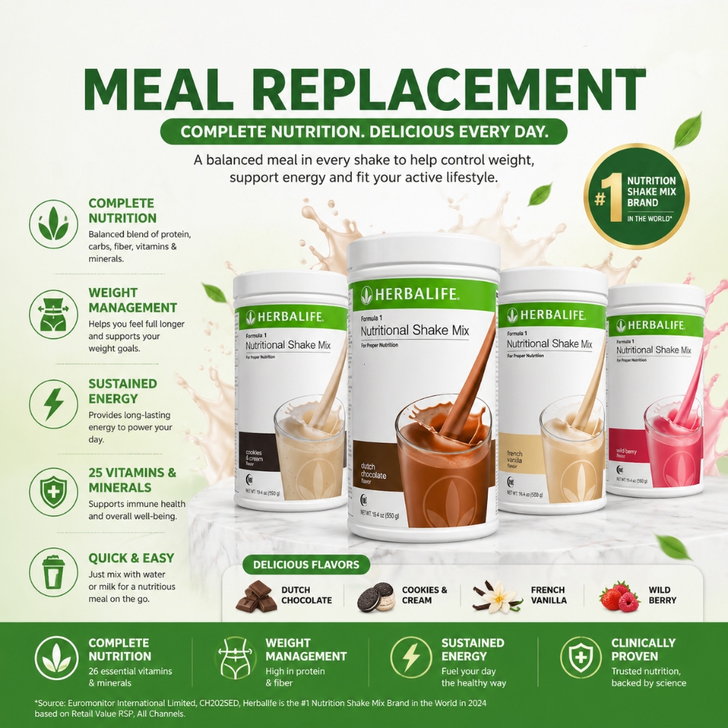 Herbalife นมเชค 550g สูตรสมดุลสารอาหาร อุดมโปรตีน ช่วยรักษาน้ำหนักและรูปร่างประจำวัน