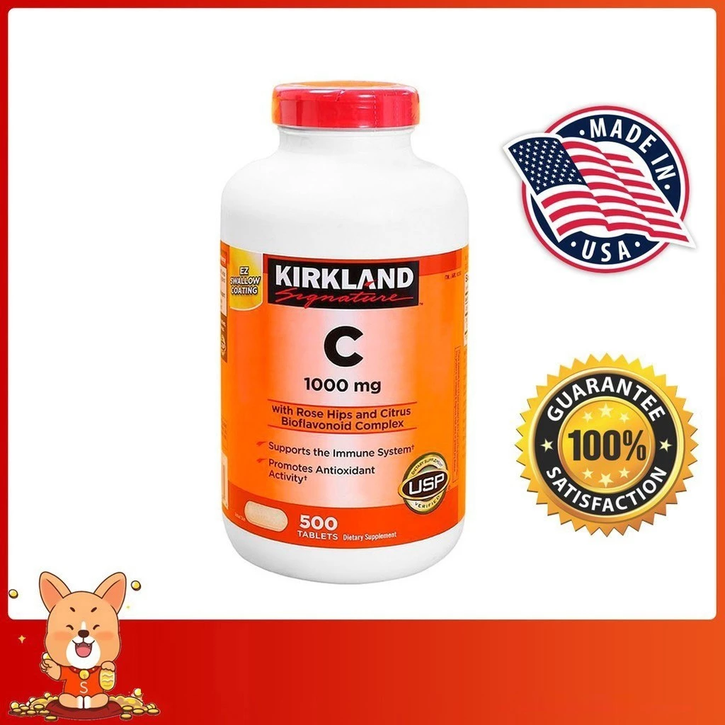 (Exp.01/2029)Kirkland Vitamin C 1000 mg 500 เม็ด วิตามินซี เคิร์กแลนด์ 1000mg