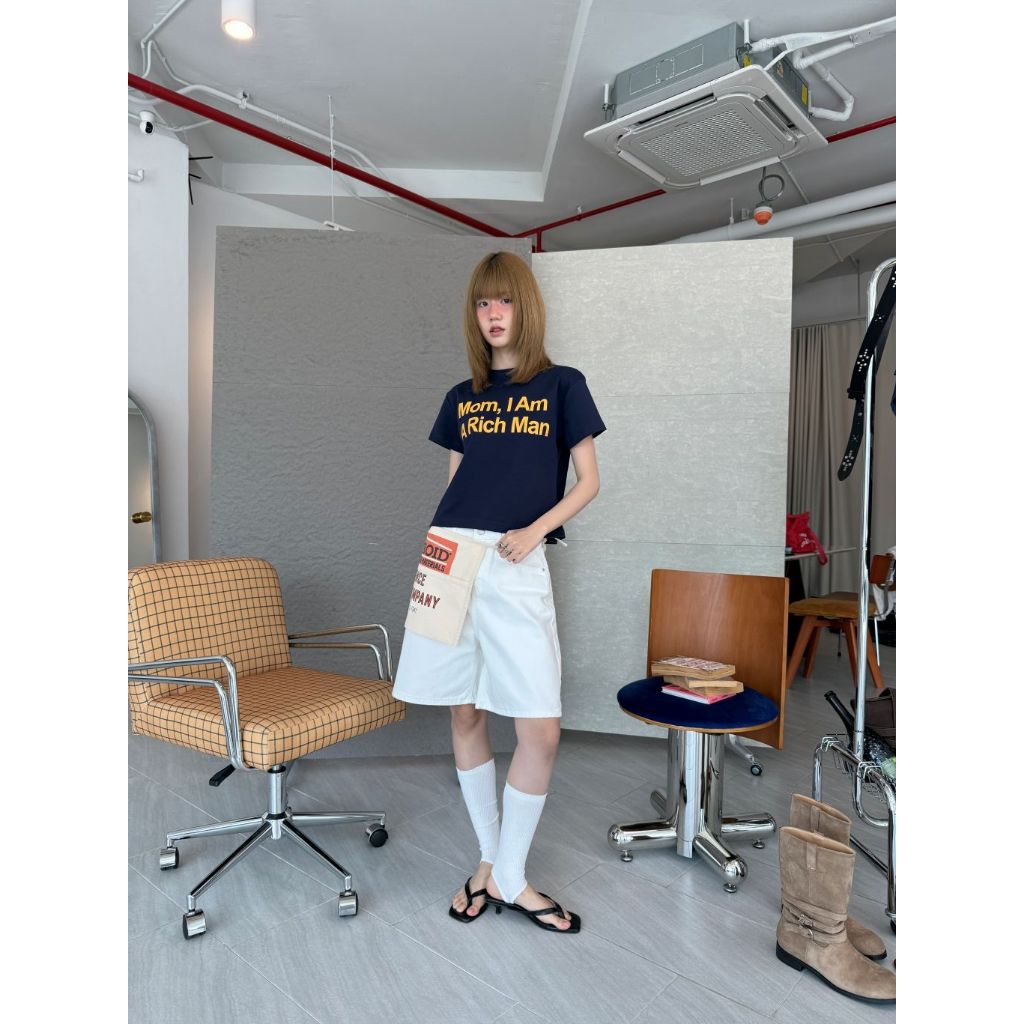 Lazy - cc - Ricky vintage tee - เสื้อจั๊มสไตล์วินเทจ (ส่งด่วน)