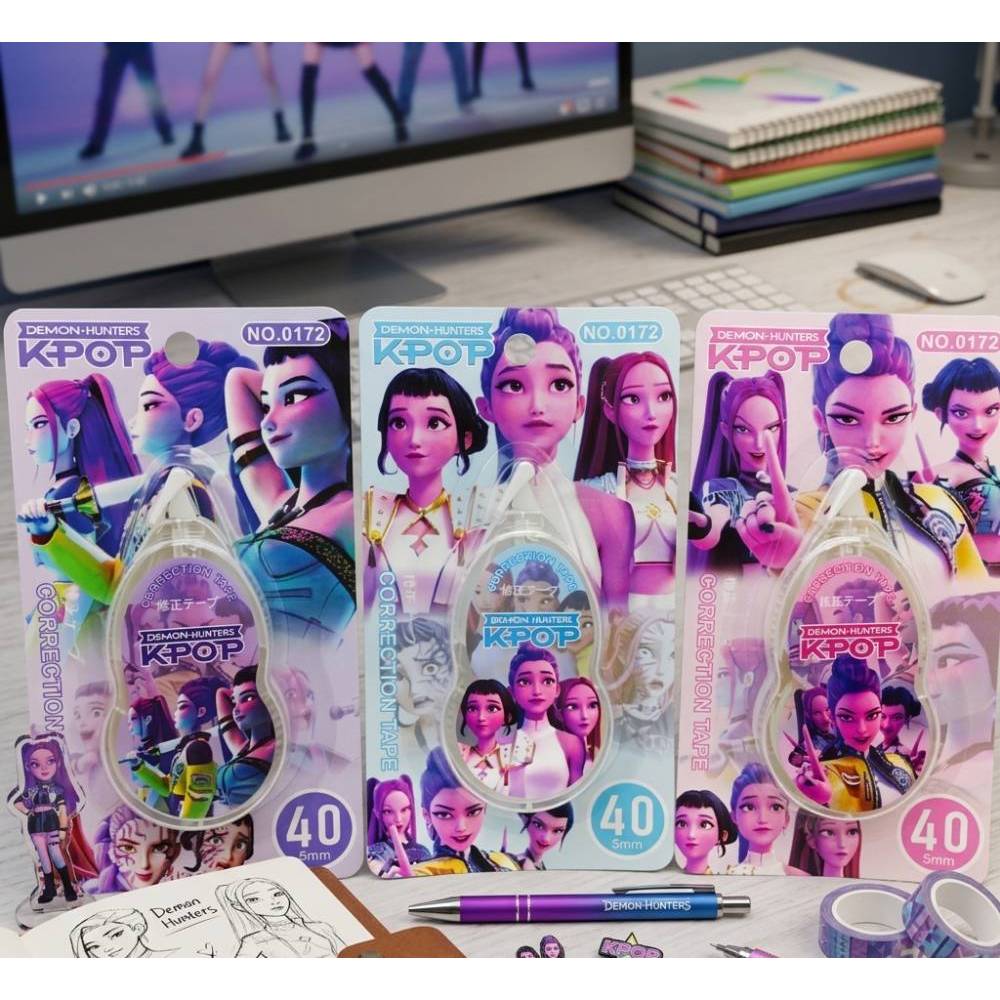 ✅แพ็ค 12 ชิ้น ลาย0172 K-POP✅เทปลบปากกา  ลิควิดเทป ลายน่ารัก ใช้ง่าย  ลื่นดี ไม่ติดขัด เครื่องเขียน เครื่องใช้สำนักงาน