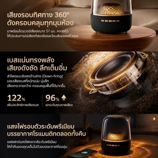 รับประกัน 3 ปี ลำโพงบลูทูธ AURA STUDIO 9 รุ่นใหม่ เสียง 360° เบสแน่นทรงพลัง ไฟ LED อัจฉริยะ รองรับ TWS ส่งฟรี 📦
