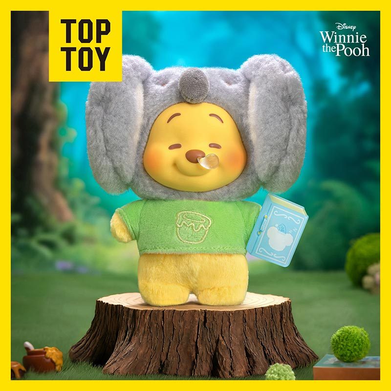 TOPTOY x Disney Winnie the Pooh Animal Storybook Series Vinyl Plush Blind Box กล่องสุ่มพวงกุญแจตุ๊กตาผ้า กล่องสุ่มตุ๊กตา