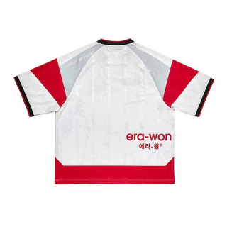 era-won | Coca Cola Jersey Oversized era-won แขนสั้น สำหรับคุณผู้ชาย ลาย Coca Cola สีขาว/แดง