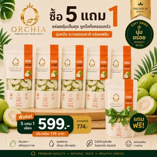 ORCHIA 5แถม1 ผลไม้อบแห้งซอฟดราย100% มะม่วง สับปะรด ฝรั่ง Golden Trio พริกเกลือ ผลไม้รวม ของฝาก Mango Pineapple Guava