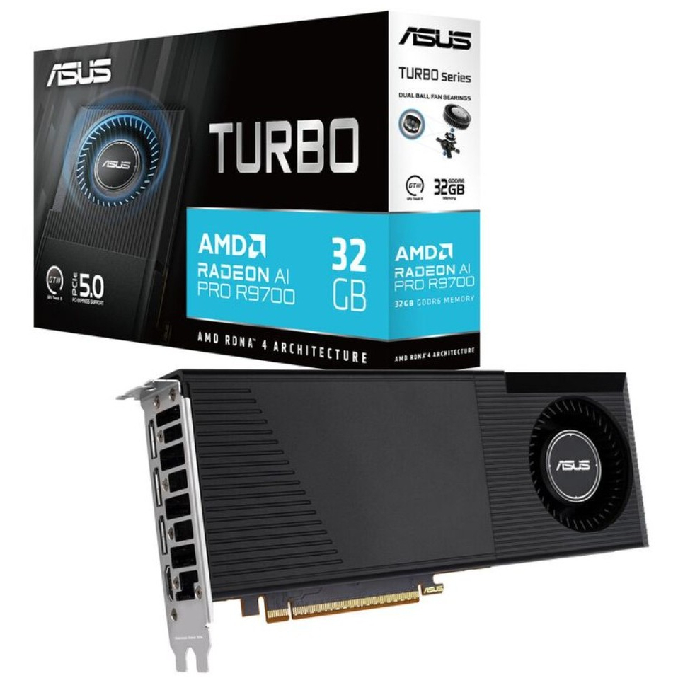 ASUS TURBO RADEON AI PRO R9700 32GB GDDR6