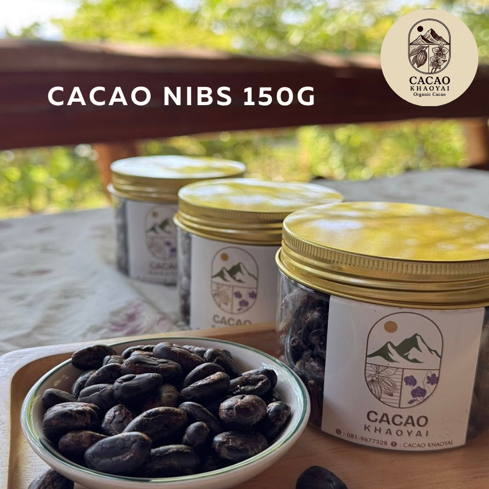Cacao Khaoyai – Cacao Nibs โกโก้นิบส์แท้ 100% | กรอบ หอมมัน ขนาด 150g