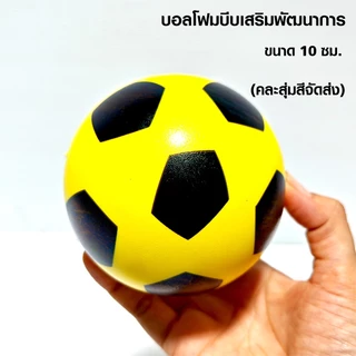 ลูกบอลโฟมบีบมือเสริมพัฒนาการ ขนาด 10 cm. บอลบีบคลายเครียด บอลบีบคลายเครียด สุ่มสีคละลายจัดส่งให้ค่ะ