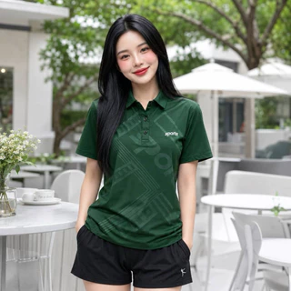เสื้อโปโล Sport Polo ใส่ได้ชายหญิง ทรงสปอร์ต ลายกราฟิกสวย ใส่ทำงาน ใส่เที่ยว ใส่สบาย