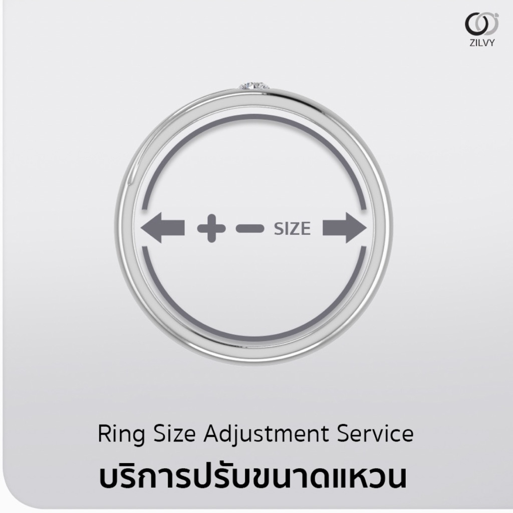 Zilvy - บริการปรับขนาดแหวน (Resize)