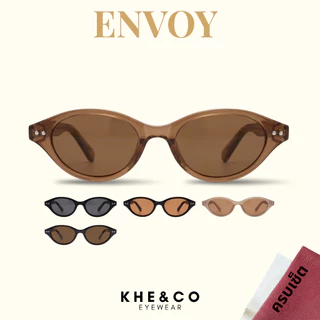 KHE&CO | Envoy แว่นกันแดดทรงแคทอาย กันแดดUV400 ฟรีซองหนัง+ผ้าเช็ดเลนส์