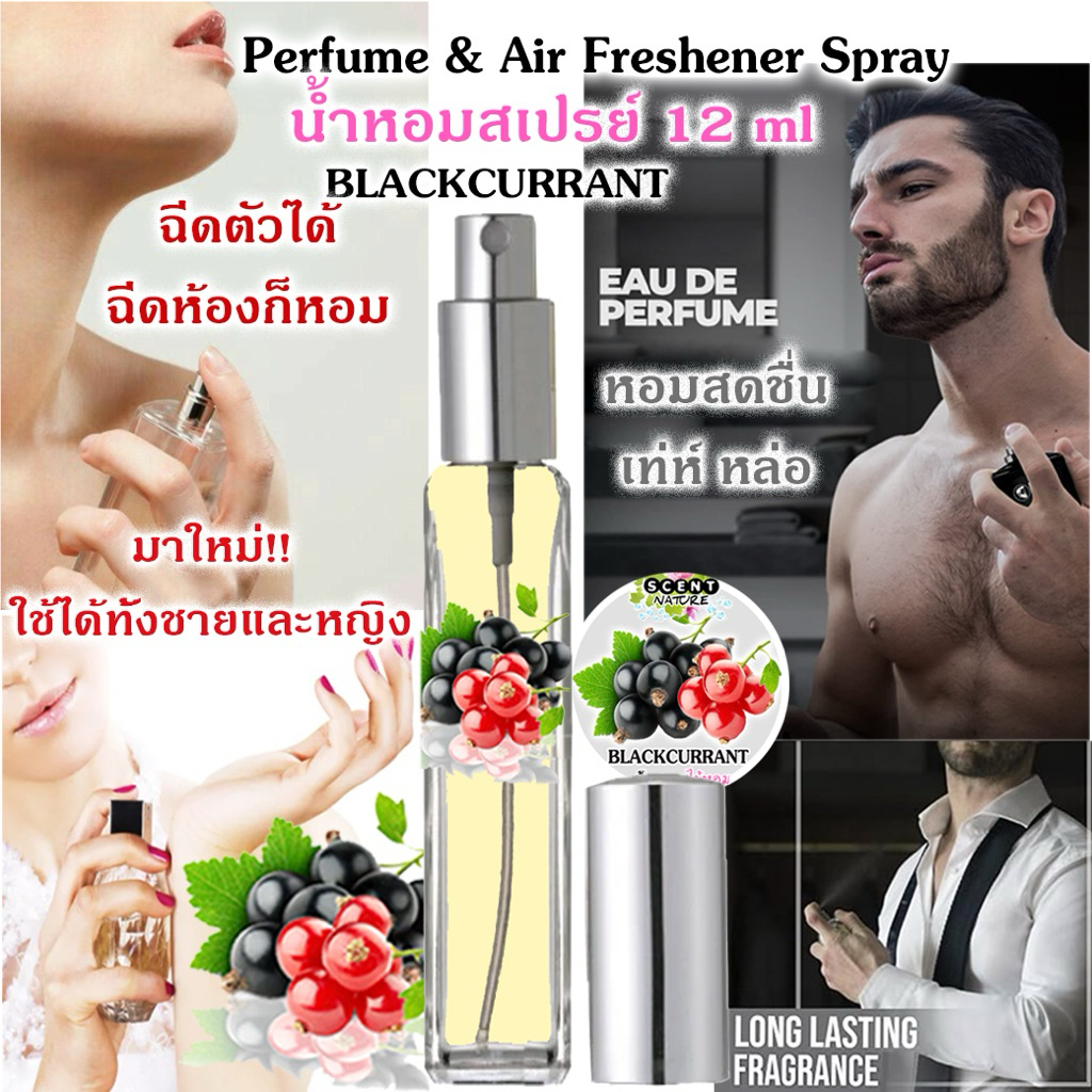 New สเปรย์หอม 12ml.กลิ่นแบลคเคอเรน