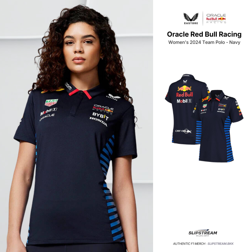 ( สินค้าพร้อมส่งจากไทย ) Red Bull Racing Women's 2024 Team Polo