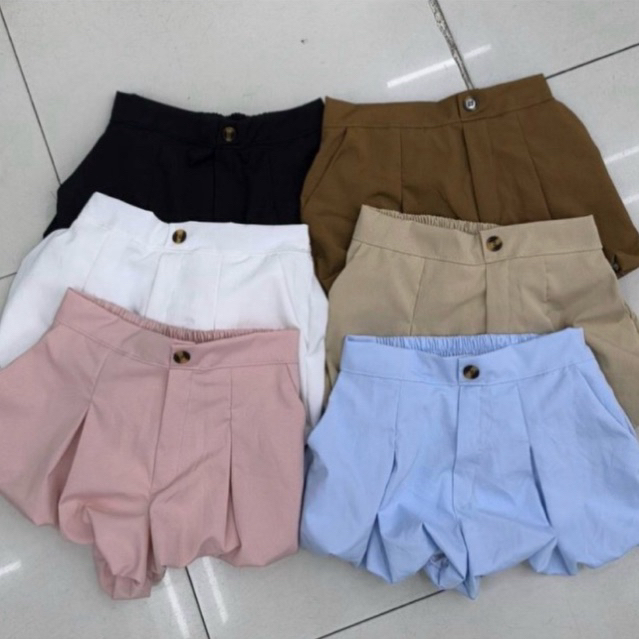 MNV STUDIOกางเกงบอลลูนมาใหม่สีพื้น งานฟรีไซด์  ค่ะน่ารักน่ารัก น่ารัก  (ใบม่อน)