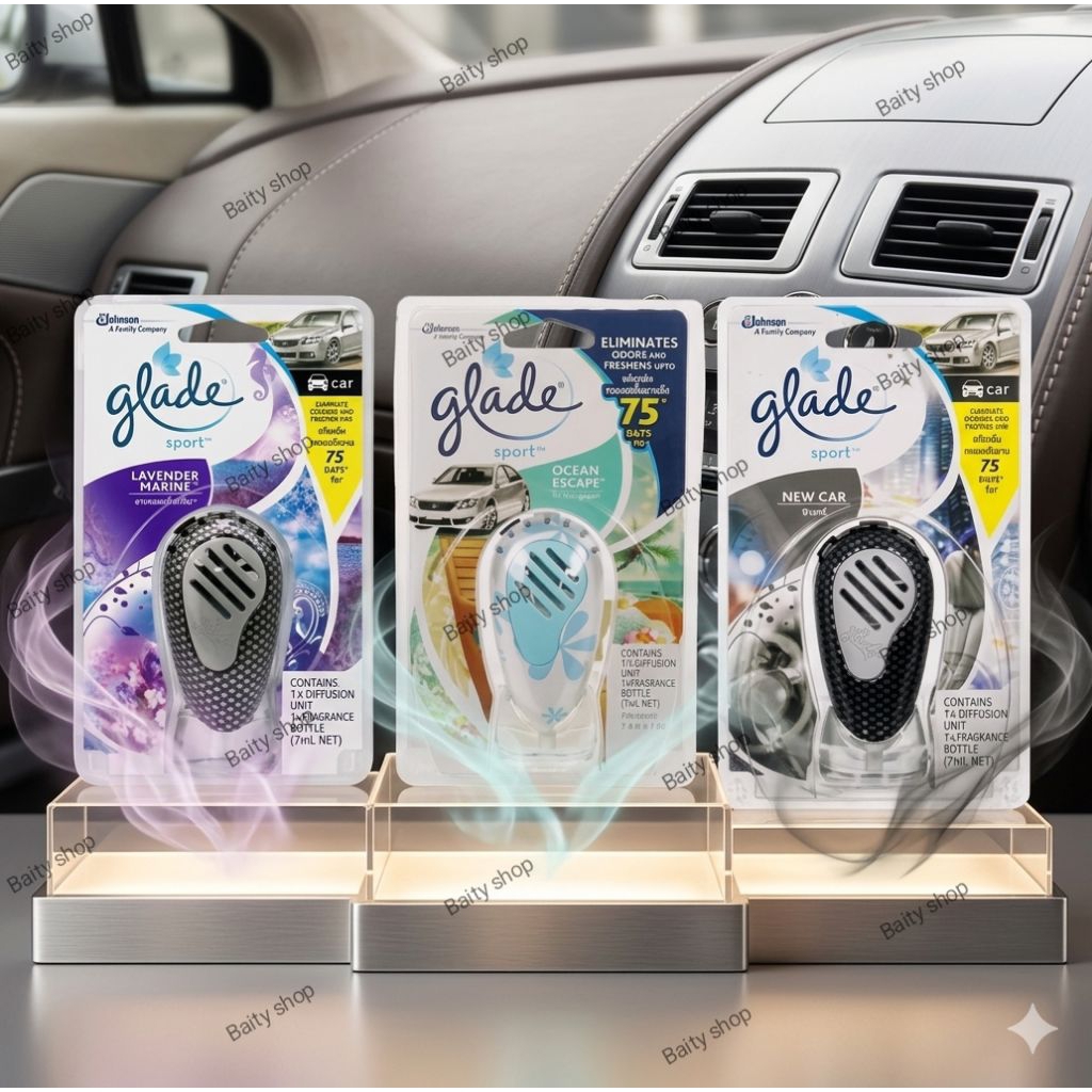 พร้อมส่ง ✅glade Sport เกลด น้ำหอมปรับอากาศในรถ
