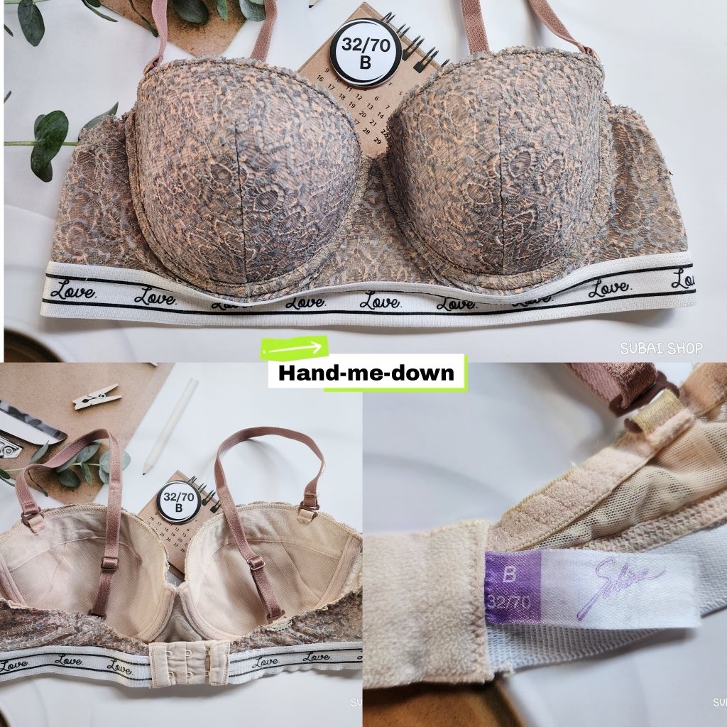 💥อ่านก่อนสั่ง💥ส่งต่องานไทย👉ไซซ์ 32B👉มีโครง ไม่มีฟองเสริม มีตำหนิเต้าเสียทรงนิดหน่อย